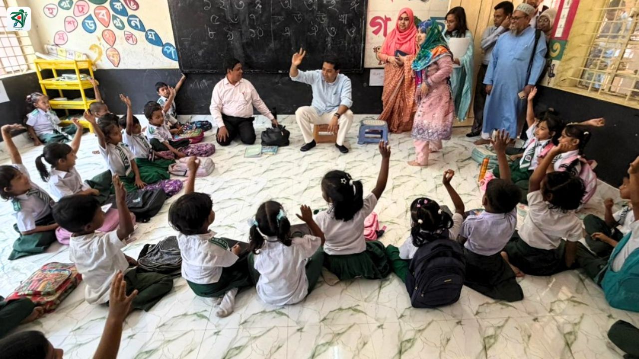 কক্সবাজার সেন্ট্রাল সরকারি প্রাথমিক বিদ্যালয় পরিদর্শনে ববি হাজ্জাজ